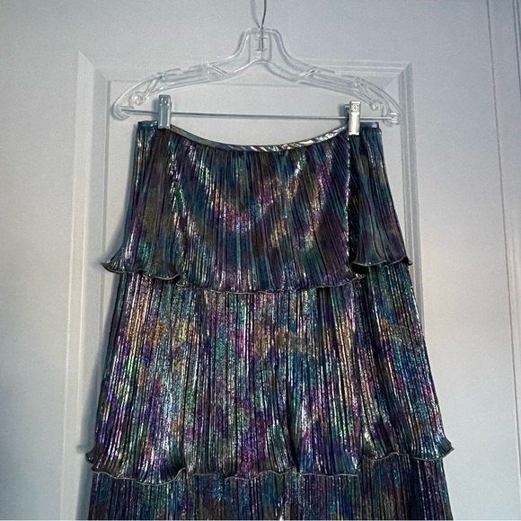 New! Set! Saylor x free people Gianna Top and Skirt metallic 18658 - Picture 12 of 16